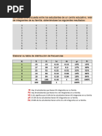 Tabla de Distribución de Frecuencias. - Ejercicios