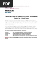 FFT - Proactive Advanced Endpoint Protection, Visiblity and Control For Critical Assets v6.4r8 Lab Guide