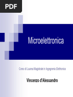 Microelettronica Prof D'Alessandro 1