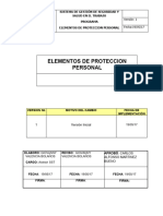 Programa de Elementos de Proteccion Personal - Epp