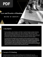 Law and Practice of Banking: Bcom B' Group 1