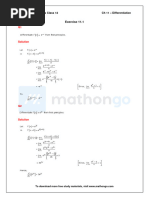 RD - Sharma - Class 12 Chapter 11 Differentiation