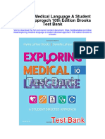 Exploring Medical Language A Student Directed Approach 10th Edition Brooks Test Bank Download