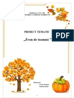 Proiect Tematic-2darurile Toamnei