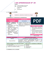 SESIÓN DE APRENDIZAJE 29 Ampliamos y Reducimos El Tamaño de Una Figura