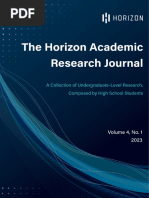 Horizon Academic Research Journal Vol. 4 No. 1