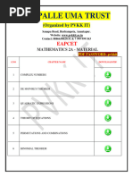 Mathematics 2a