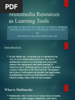 Multimedia Resources As Learning Tools