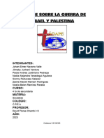 Informe Sobre La Guerra de Israel y Palestina