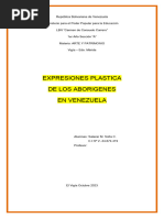 Expresiones Plastica de Los Aborigenes Venezolanos