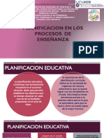 Planificacion en Los Procesos de Enseñanza BP