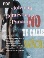 Violencia Domestica en Panamá - Semestral Sociologia