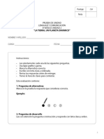 2 - Evaluación 2. La Tierra, Un Planeta Dinámico