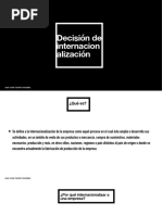 Decisión de Internacionalización