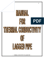 Thermal Conductivity of Lagged Pipe