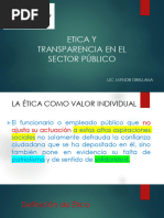 Etica y Transparecia en El Sector Publico