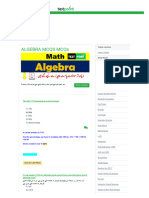 Algebra MCQs 7