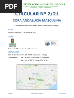 Circular Copa de Andalucía Masculina 2021