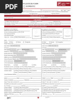 Blank Application Form