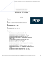 Praedicate Evangelium Sobre La Curia Romana y Su Servicio A La Iglesia en El Mundo (19 de Marzo de 2022) - Francisco