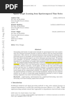 Cini 2023 SparseGraphLearningFromSpatiotemporal Time Series