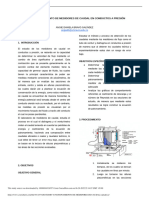 Estudio y Patronamiento de Medidores de Caudal