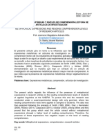 Arévalo2017-Expresiones Metafóricas y Niveles de Comprensión Lectora