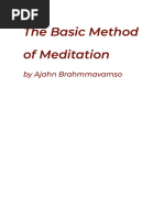 Ajahn Brahmavamso The Basic Method of Meditation