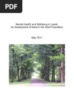 Leeds Mental Health Needs Assessment 2011