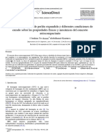 Efectos Del Agregado de Perlita Expandida y Diferentes Condiciones de Curado Sobre Las Propiedades Físicas y Mecánicas Del Concreto Autocompactante