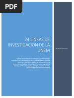 24 Lineas de Investigacion de La Unem