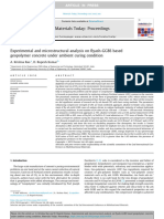 Experimental and Microstructural Analysis On Flyash-GGBS Based