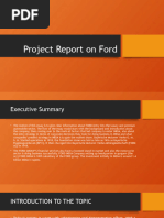 Project Report On Ford