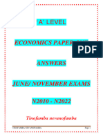 Latest 'A' Level Ecoz P1 Answers