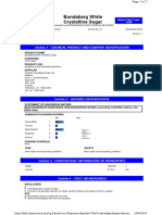 White - Sugar MSDS