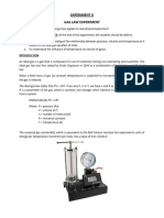 Gas Law Experiment