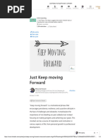 Just Keep Moving Forward - LinkedIn