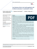 Drug-Drug Interactions Between Direct Oral Anticoagulants and Anticonvulsants and Clinical Outcomes