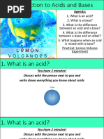 Lesson - Intro To Acids and Alkalis