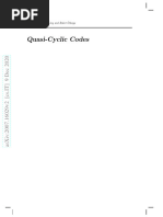 Quasi-Cyclic Codes: Cem G Uneri, San Ling and Buket Ozkaya