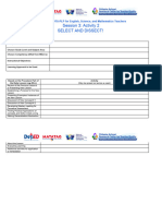 Session 3 - Select and Dissect Group Template