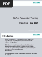 Defect Prevention Training