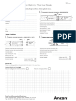 Ancon Balcony Thermal Breaks Design Sheet