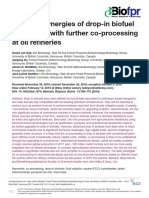 Potential Synergies of Drop-In Biofuel Production With Further Co-Processing at Oil Refineries