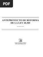 Anteproyecto - Reforma - Ley