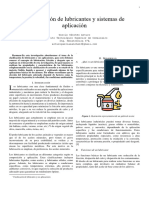 Clasificación de Lubricantes y Aplicaciones (Investigación)