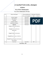 MSC Mathmatics