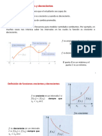 Funciones Crecientes y Decrecientes