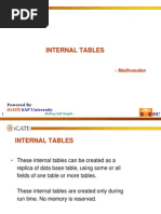 iSU ABAP Level 1 Internal Tables