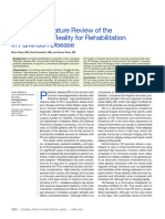 Systemic Literature Review of The Use of Virtual Reality For Rehabilitation in Parkinson Disease